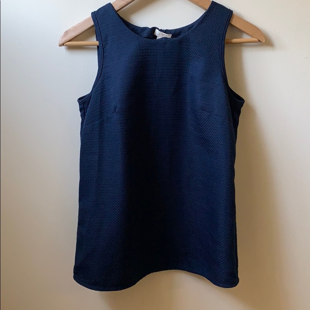 J. Crew Women’s Navy Blue Tank w Overlapping Back